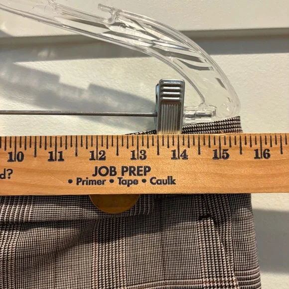 Tory Burch Glen Plaid Flare Trousers Women Sz 6 Wool Blend Wide Leg Dress Pants - Picture 11 of 16